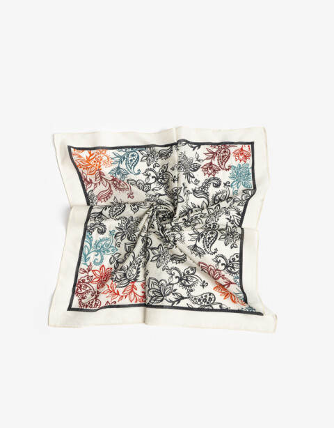 Pañuelos Raso Algodón Bulgaros Pañuelo De Estampado De Bulgaros Y Bordado - Combinacion Multicolor