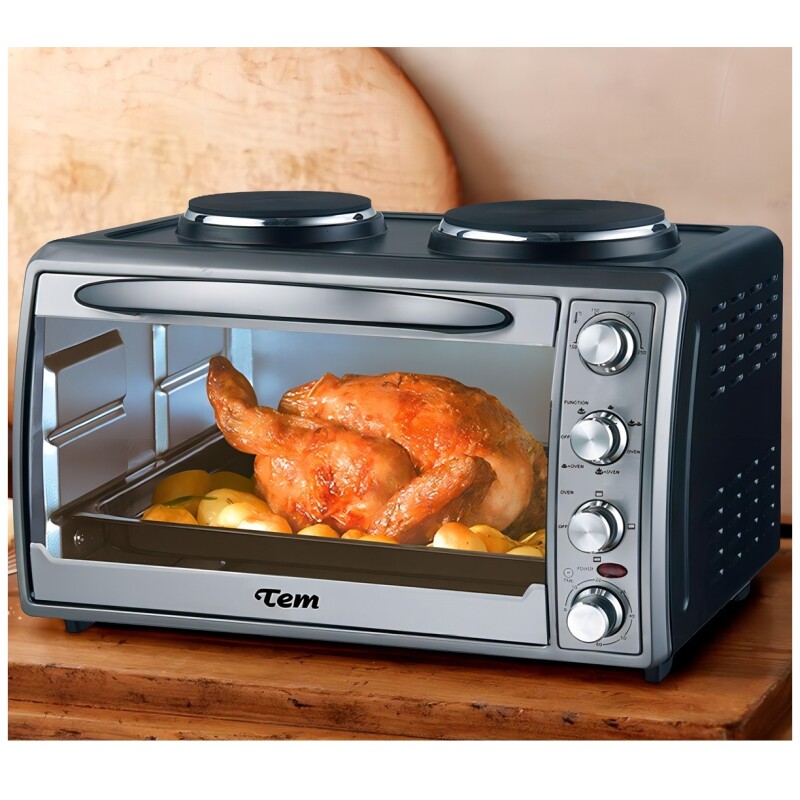 Horno de mesa eléctrico Tem T1LEO452H 42L acero inoxidable Horno De Mesa Eléctrico Tem T1leo452h 42l Acero Inoxidable