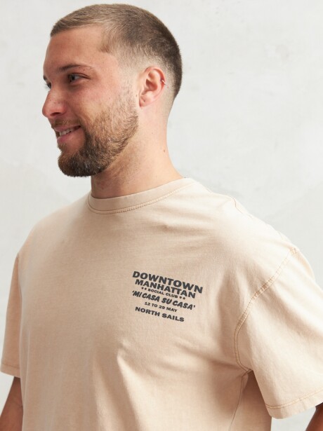 REMERA DOWNTOWN BEIGE