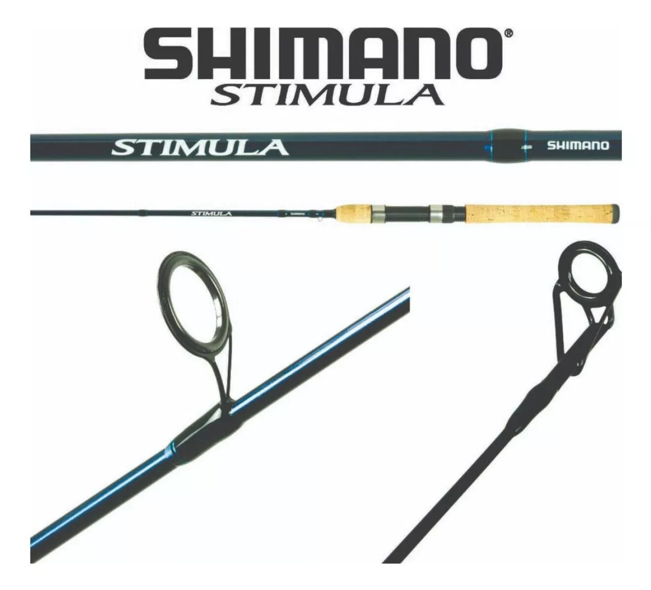 Caña Shimano Stimula 1,98 Mts 2 Tramos Rotativo 