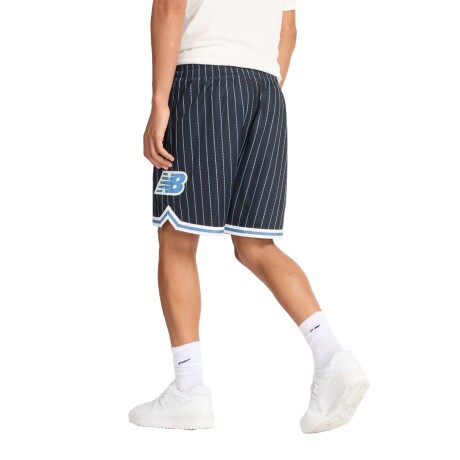 Short New Balance de Hombre - HOOPS PRINTED - MS44588BK BLACK