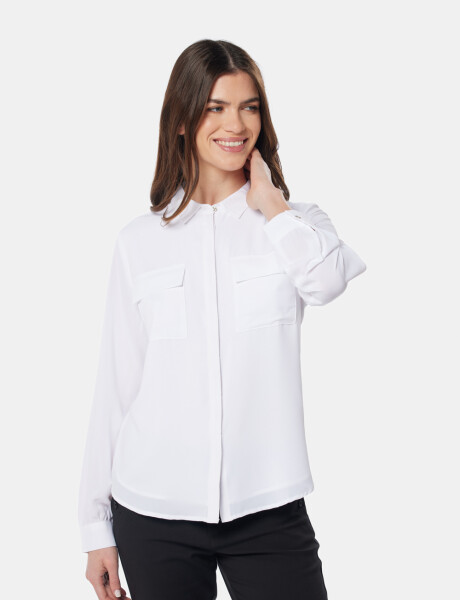 BLUSA MANGA LARGA Blanco