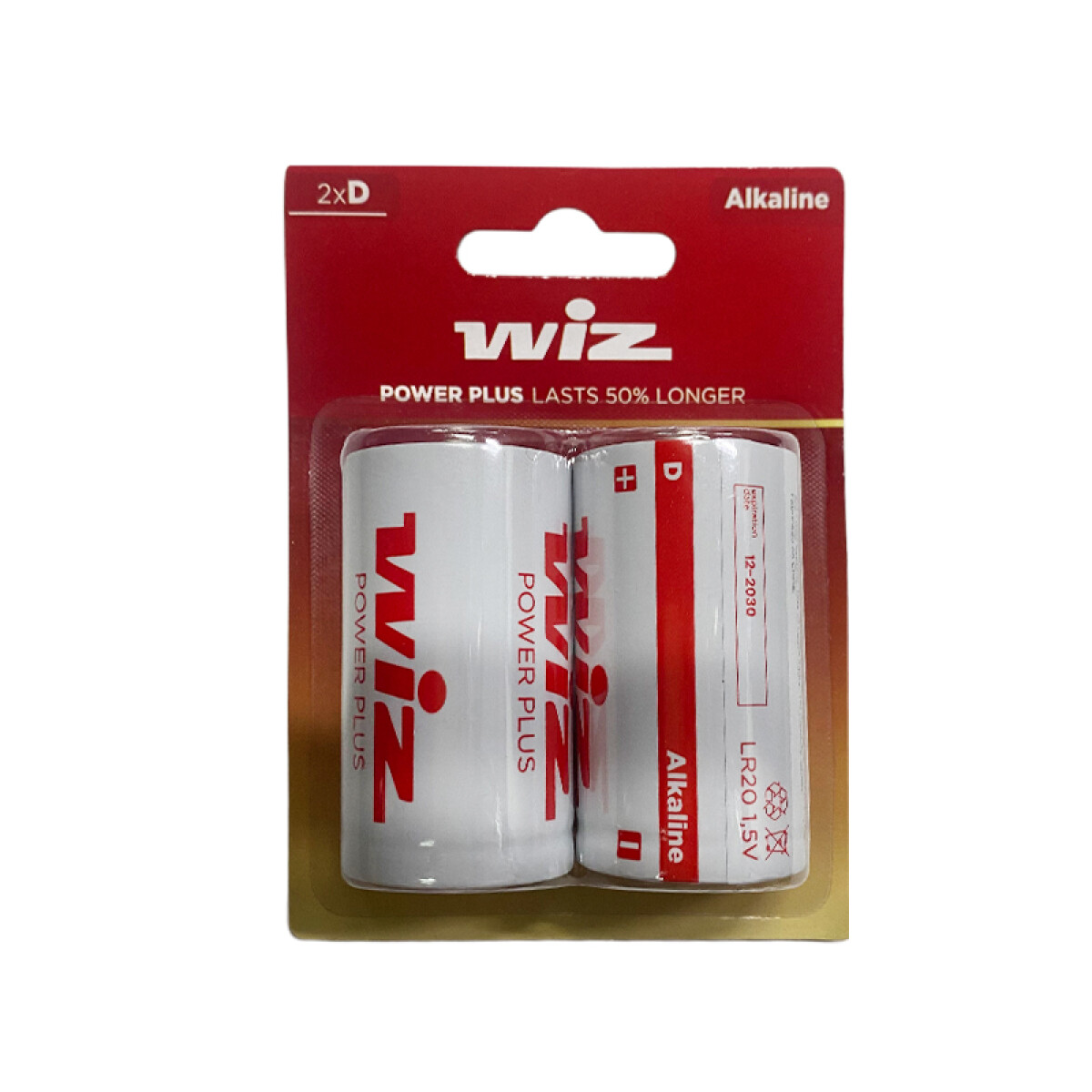 Pila alcalina D 1,5V 11000mAh. Precio por pila - WZ0106 