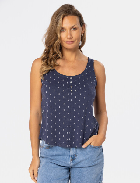 REMERA ESTAMPADA Azul