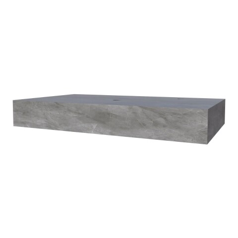 Mueble de baño suspendido en porcelanato Peri Gris Pulido 80 cm sin bacha Mueble De Baño Suspendido En Porcelanato Peri Gris Pulido 80 Cm Sin Bacha