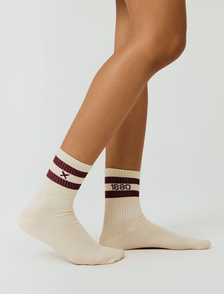 MEDIAS LARGAS UNISEX BEIGE