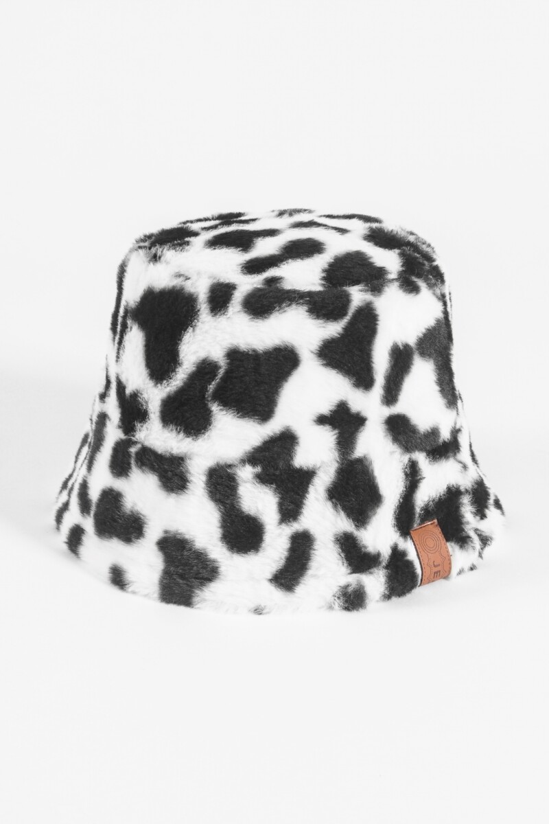 Gorro piluso estampa vaca animal print