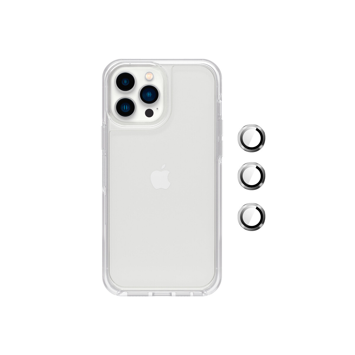 Protector para iPhone 13 Pro Max con protectores de cámara 