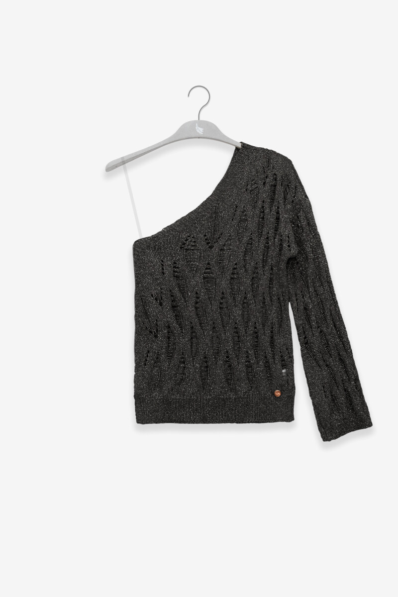 LARA KNIT TOP Negro