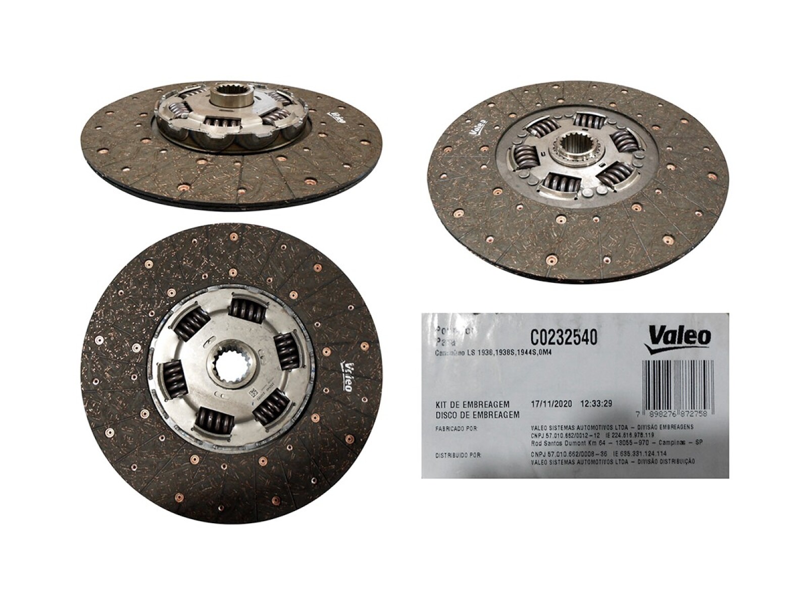 Disco Mercedes Benz Camion Axor 1933/S36/Axor 2533/48/Axor 2035 S/33/Axor 2628/45 6X4/Axor 2540 S/30 05-25 