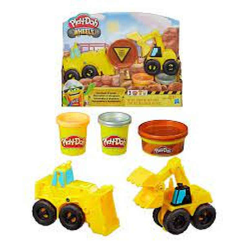 Play-doh Wheels Juego Con Excavadora Y Cargadora Con Masas Play-doh Wheels Juego Con Excavadora Y Cargadora Con Masas