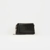 Mini bag Bloom en cuero graneado Negro