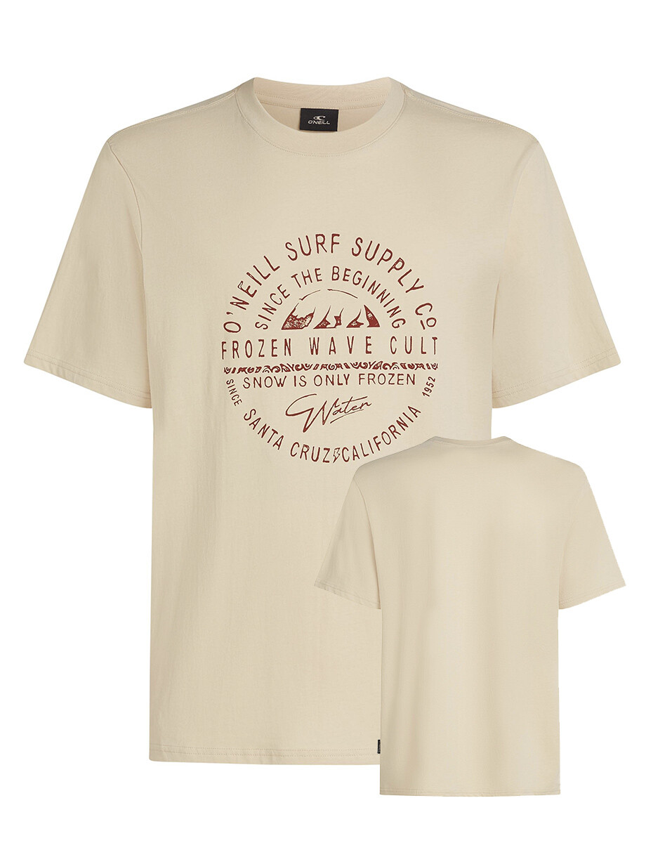 Remera O'Neill Chest Print - Beige 