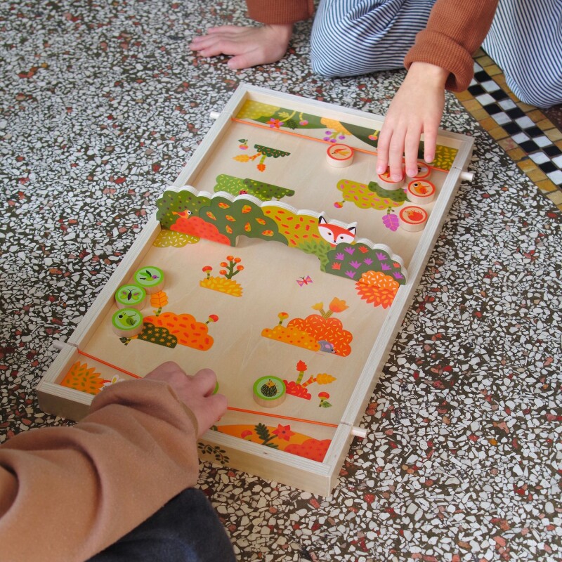 Juego de tejo y disco de madera 2 en 1 PassAnimo Djeco Juego de tejo y disco de madera 2 en 1 PassAnimo Djeco