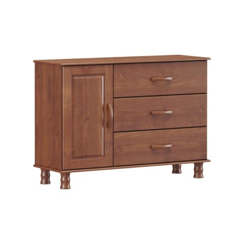 Cómoda 3 Cajones 1 Puerta Finestra Bronze Cómoda 3 Cajones 1 Puerta Finestra Bronze
