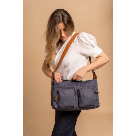 Bandolera Tahina Azul Piedra C/ Suela