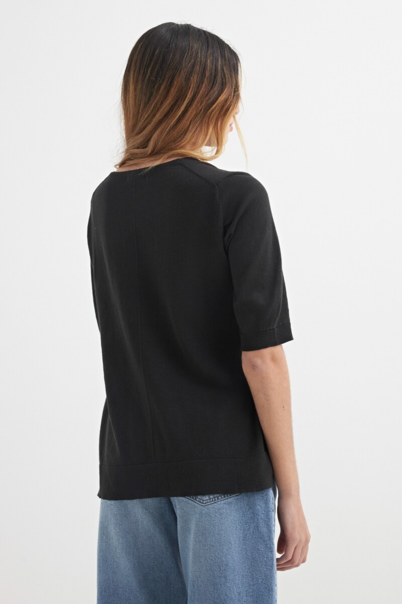 Sweater manga 3/4 NEGRO