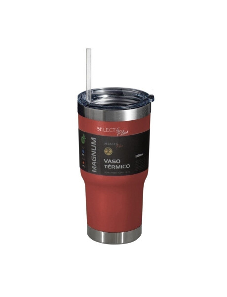 VASO TERMICO C/SORBITO 560ML AC.INOX ROJO VASO TERMICO C/SORBITO 560ML AC.INOX ROJO