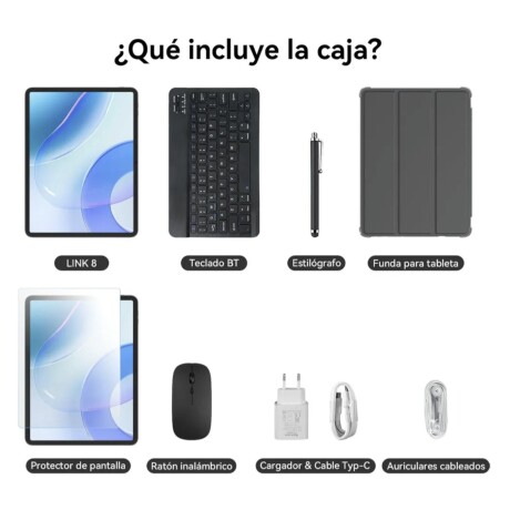 Tablet Blackview Link 8 Set De 12.7 6gb+12gb Ram 256gb Azul Claro Azul Claro