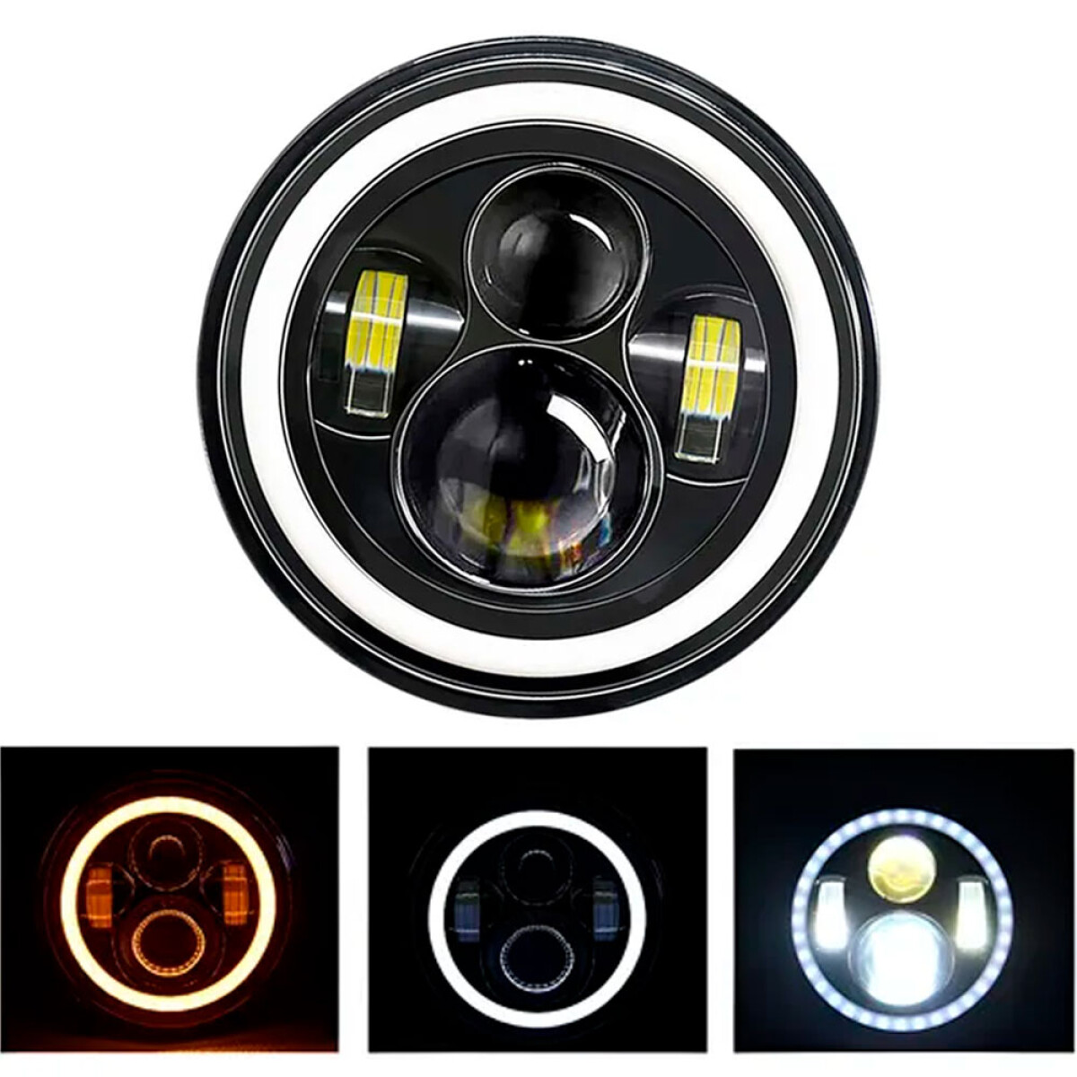 SEMIOPTICAS - SEMIOPTICA LED 12/24V DOBLE LUPA - 