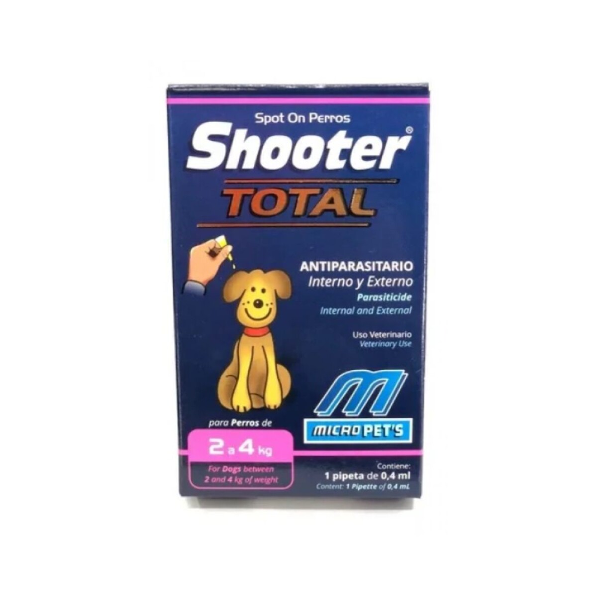 Pipeta Shooter Total Perros 2 a 4 Kg 