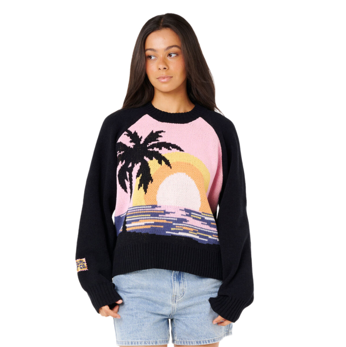Buzo Rip Curl Paradise Knit Crew - Negro 