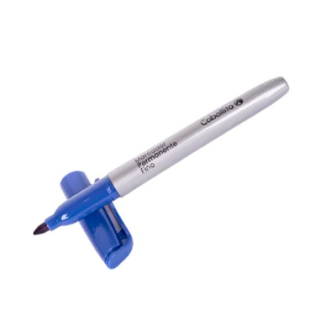 Marcador Caballito Permanente Fino Azul