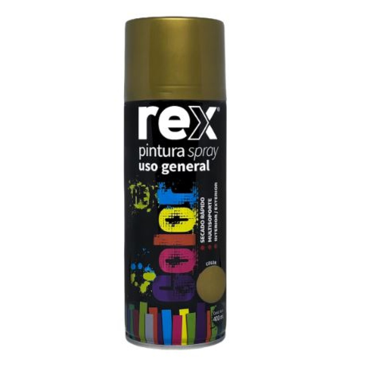 Pintura en Aerosol Spray Uso general - Secado Rápido - Dorado 