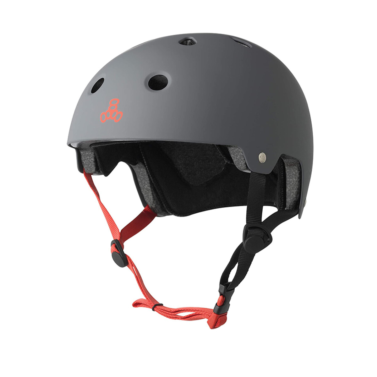 Casco Triple Eight Dual Certificate Gris Mate 