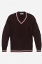 Sweater terminaciones en contraste - Hombre BORDO