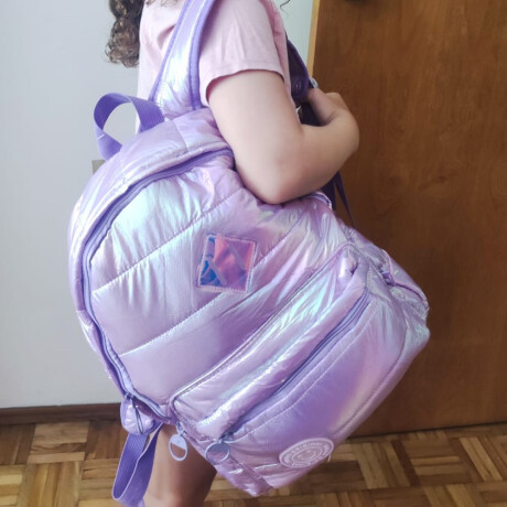 Mochila Puffer Lila