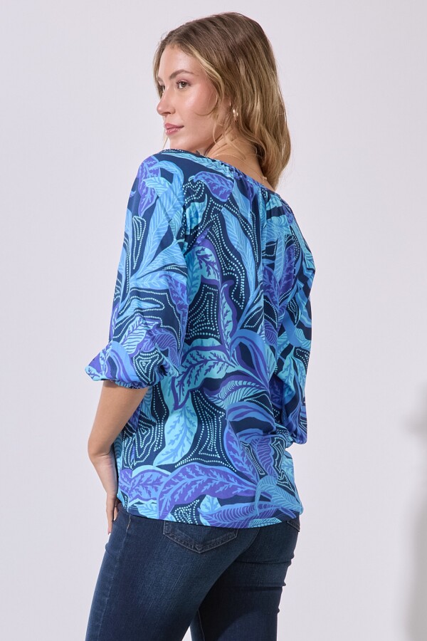 Blusa Printed AZUL/MULTI