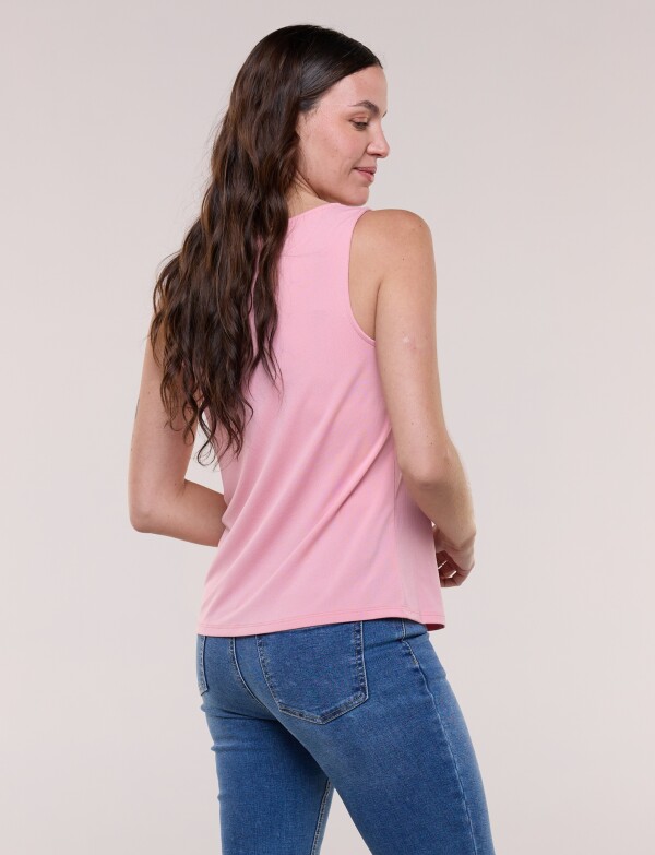Musculosa Con Broche ROSA