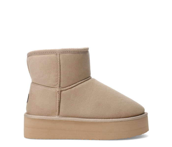 Botas de Mujer Miss Carol Pantu Uma Con Plataforma Beige Claro