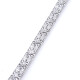 Pulsera en oro blanco 18k y brillantes Pulsera en oro blanco 18k y brillantes