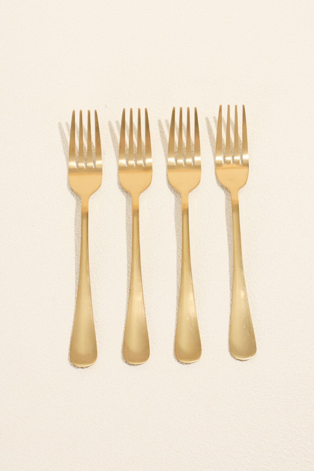 Tenedor Olivo Set 4 Un. Dorado Color Unico