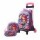 Set Escolar Mochila 3 Pzas + Soporte Regulable Alum Fucsia Lila