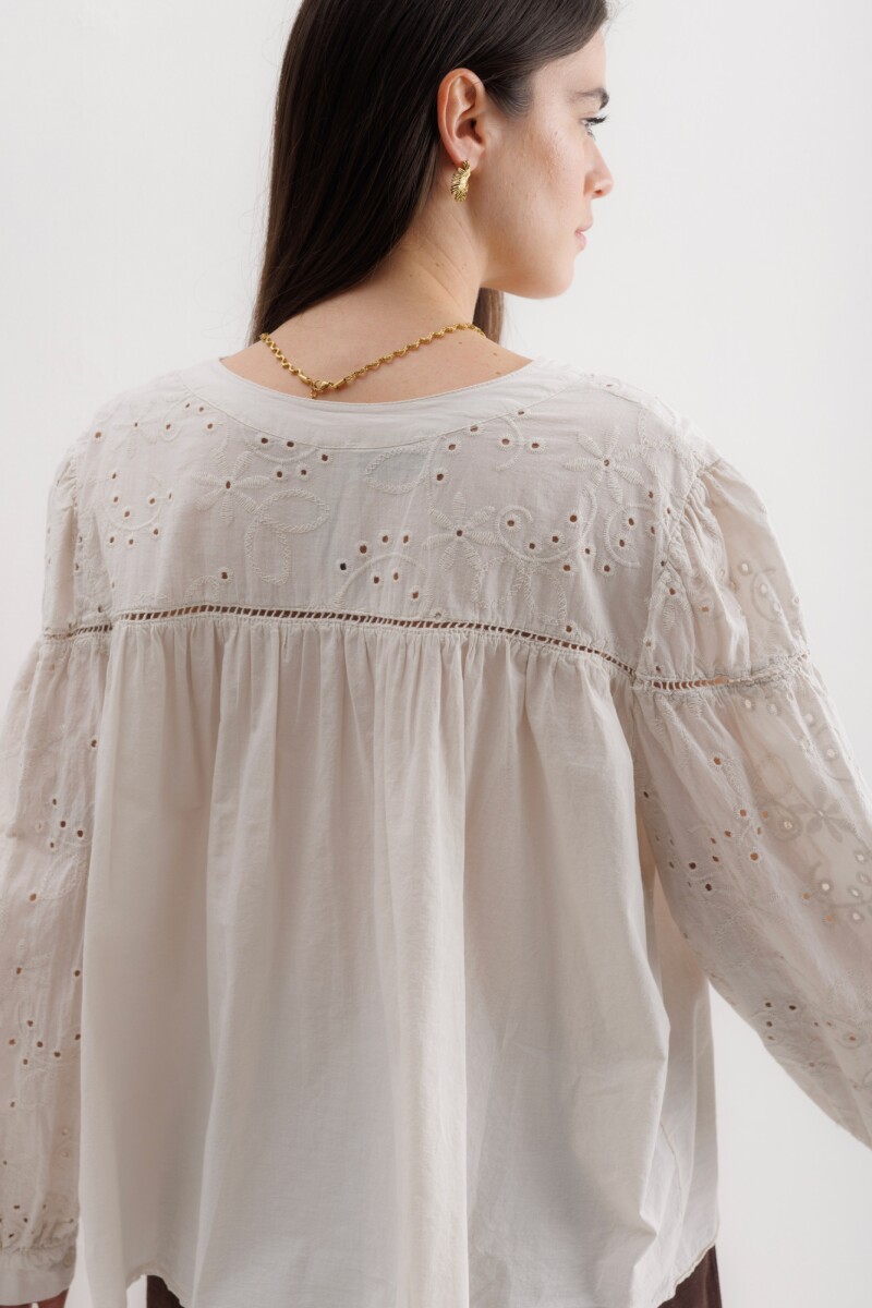 Camisa Albena Beige