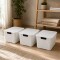 Set x3 Caja ratán 20 lts BLANCO