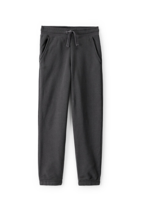 Pantalón deportivo de algodón, negro Sin color