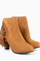 Bota con flecos Camel