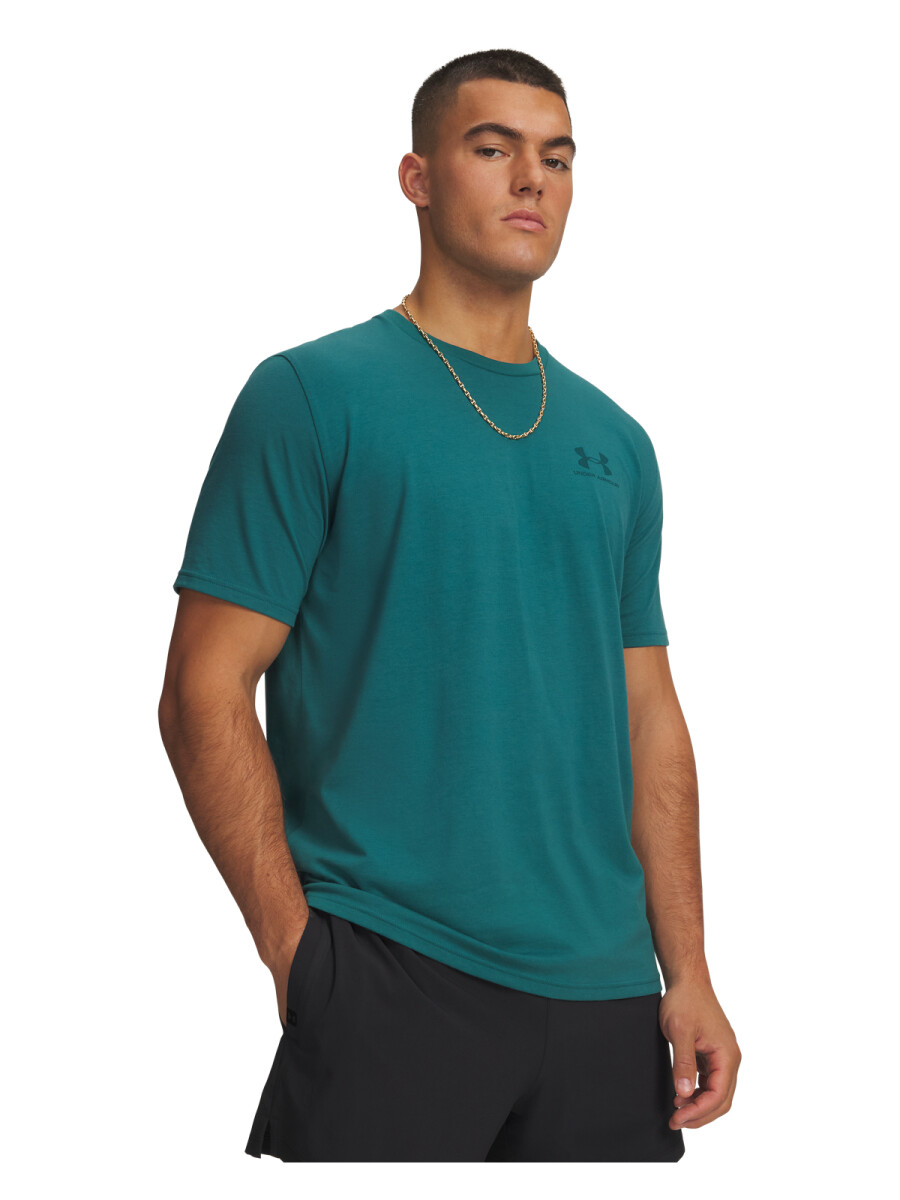 Remera Under Armour M SPORTSTYLE LC SS de Hombre - 799-338U4M0 - Verde 