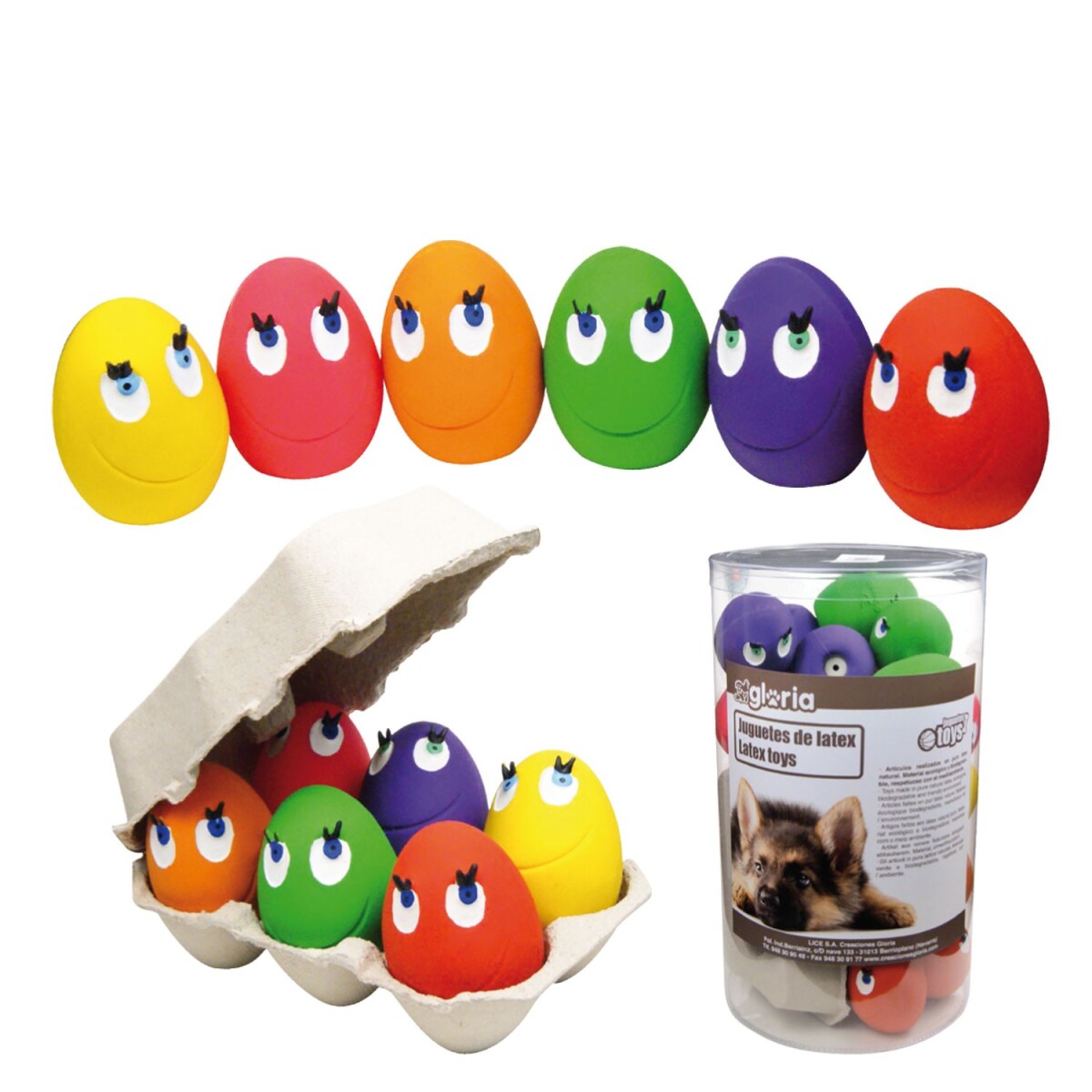 Juguete para Perro Huevo de Látex 