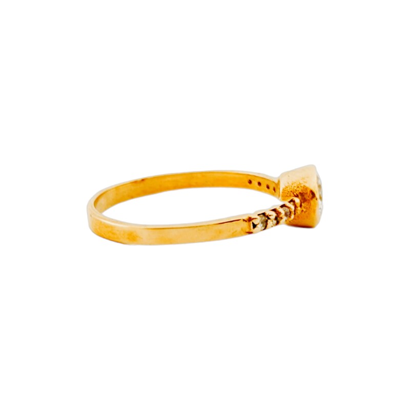 Anillo-Oro bajo-Piedra circonia-AN8030 conpiedra