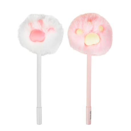 Boligrafo de patita de gato peluda Boligrafo de patita de gato peluda