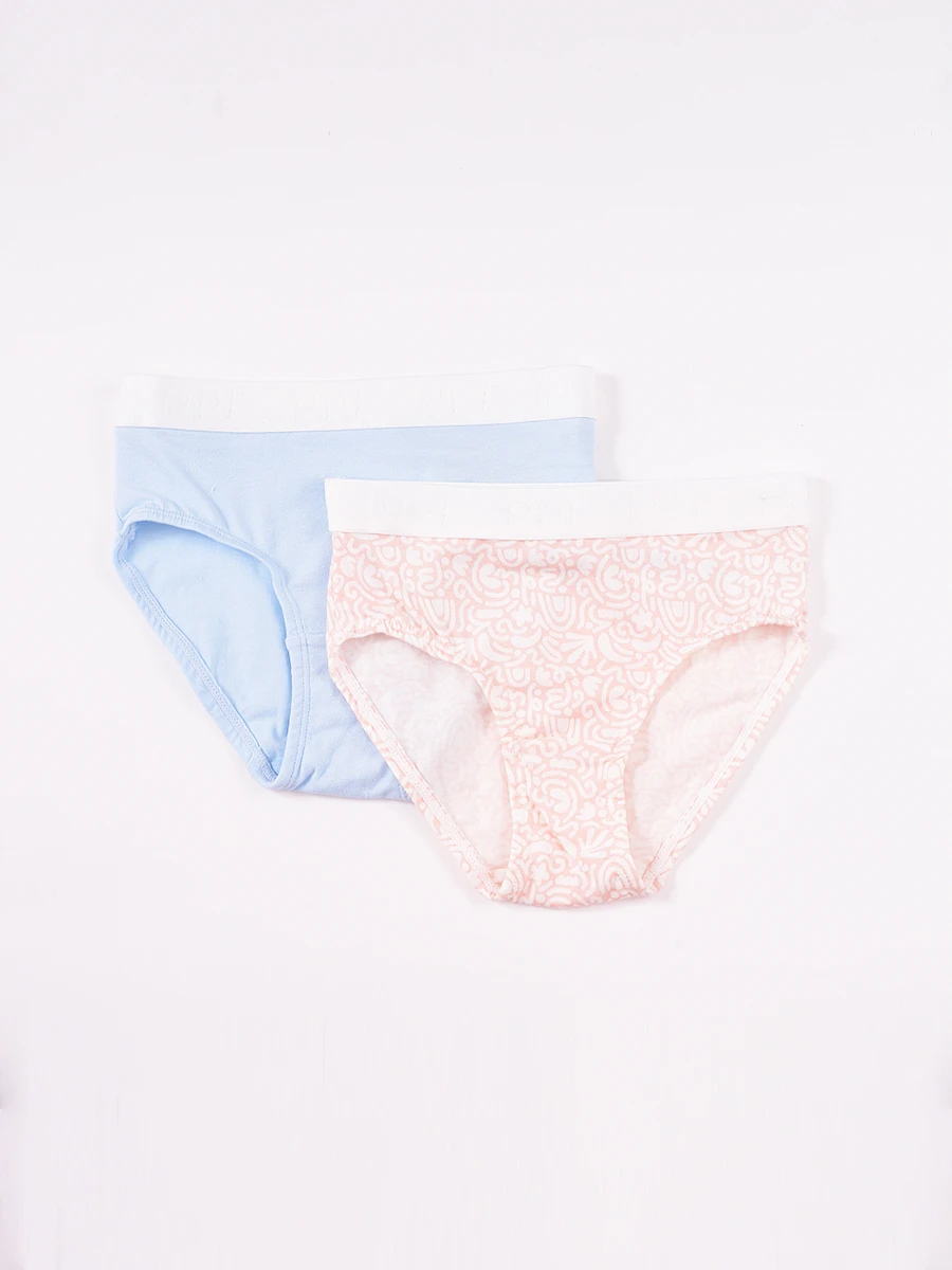 PANTY TEEN PACK X 2 - VERDE AQUA 