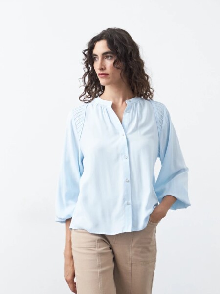 CAMISA D.CASSIN ONA CELESTE