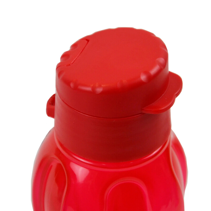 Botella caramañola plástica con tapón 800 ml ROJO