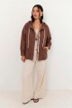 CHAQUETA LINO VERA MARRON