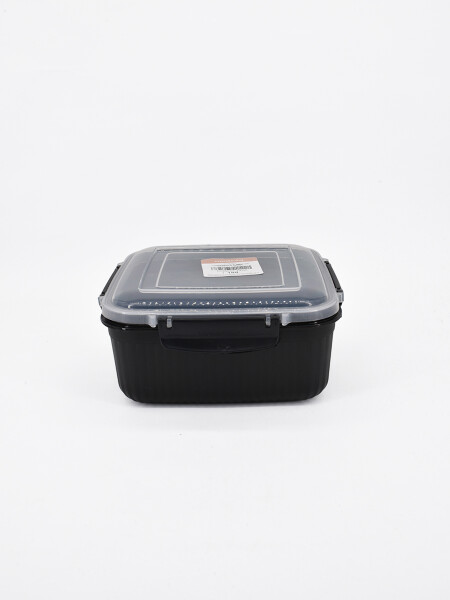 CONTENEDOR ALIMENTOS PLASTICO 2000 ML GRIS OSCURO